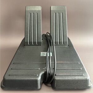 Black Dual Racing Pedal Controller for PlayStation 2